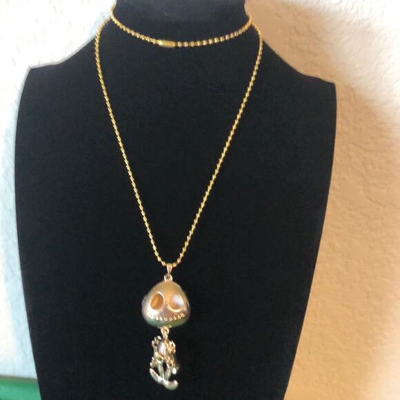 Scary Halloween Beaded Chain Necklace - Picture 2 of 3